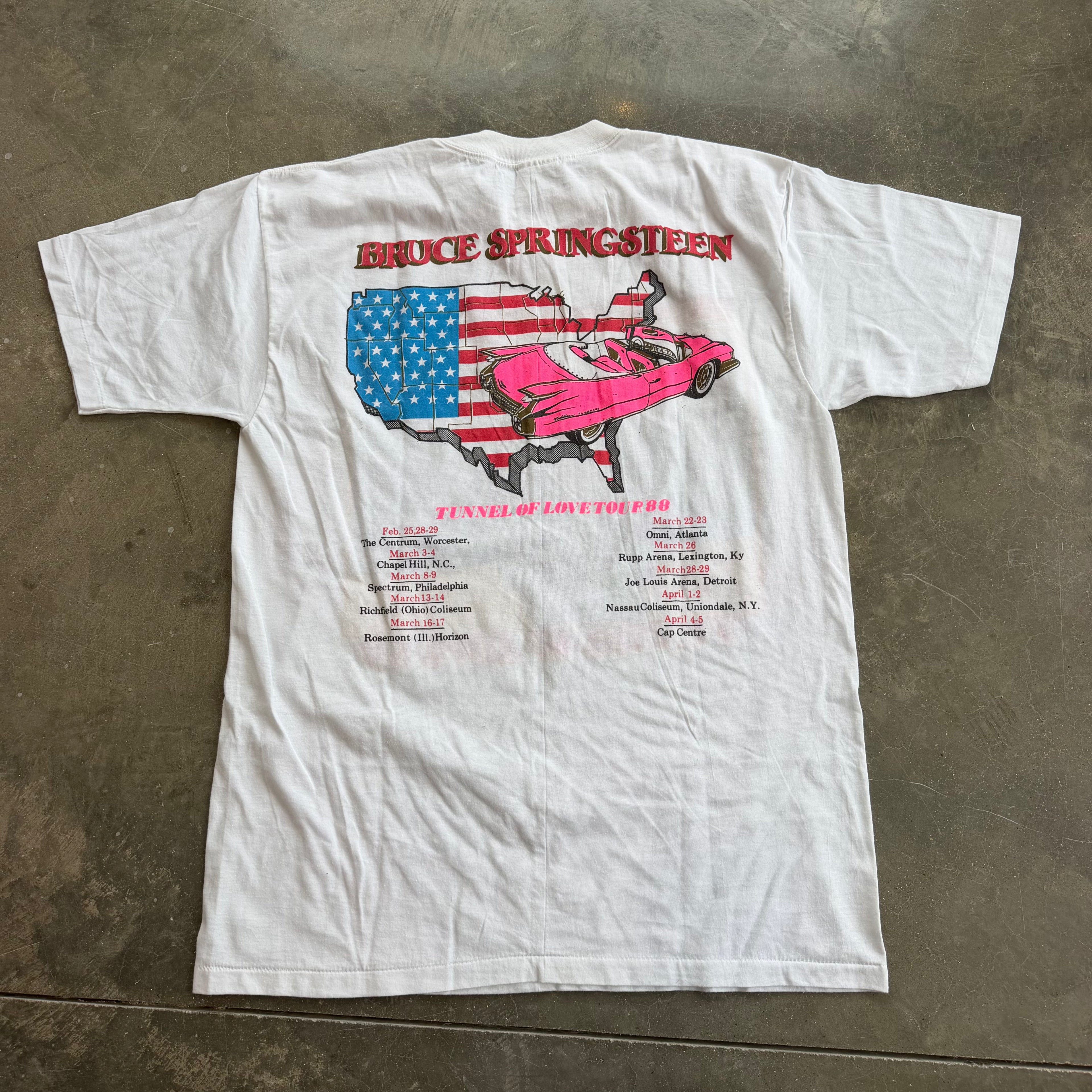 '88 DEADSTOCK Bruce Springsteen Tunnel of Love Tour Single Stitch Tee - XL miUSA