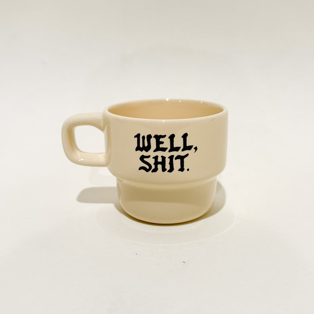 Well, Shit Ceramic Cappuccino Mug