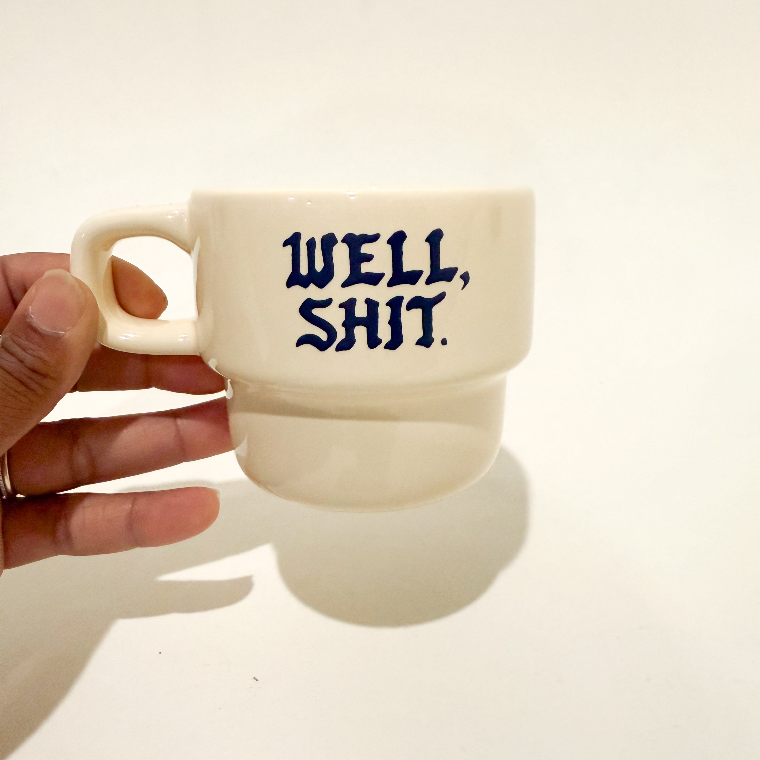 Well, Shit Ceramic Cappuccino Mug