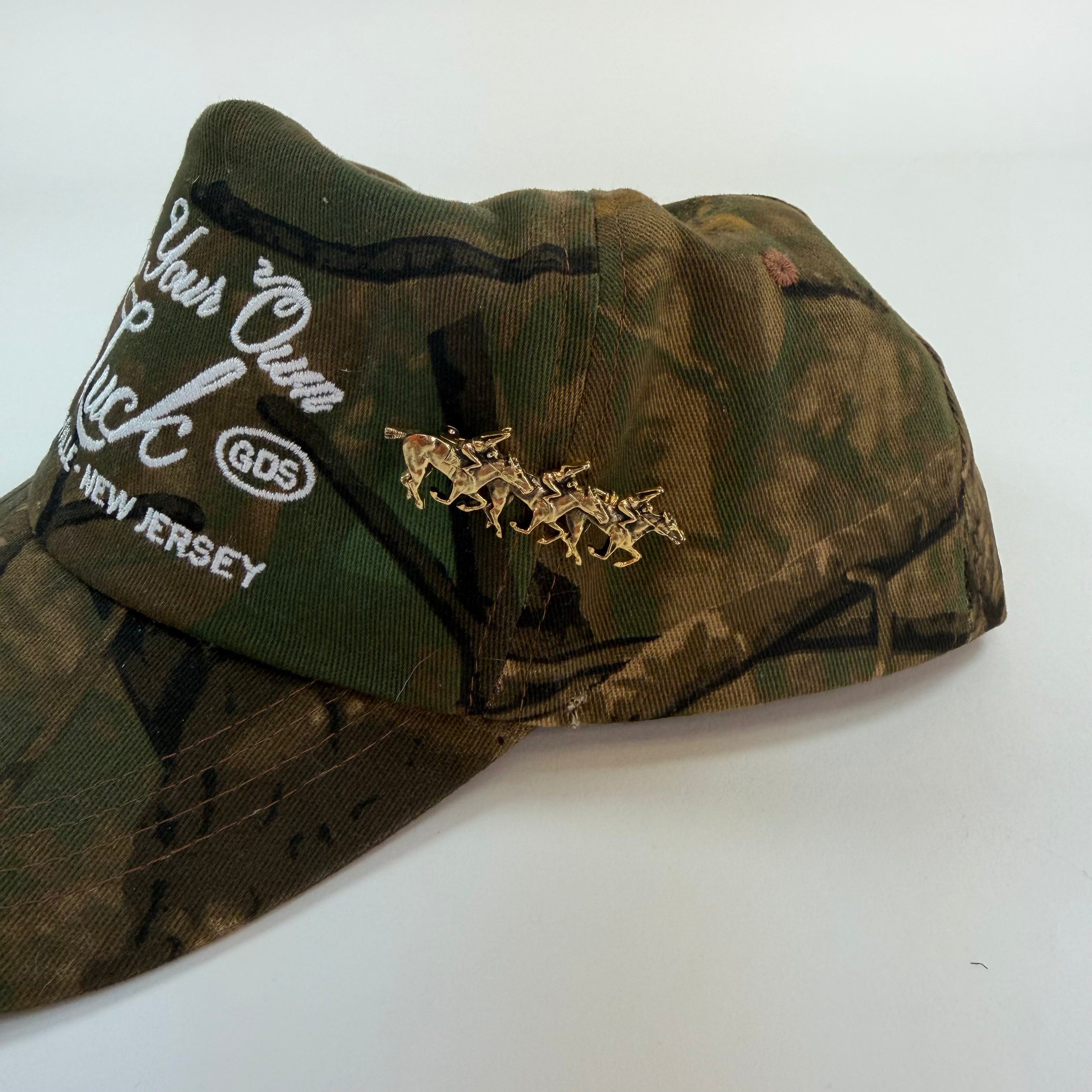 Gold Tone Racehorse Brooch