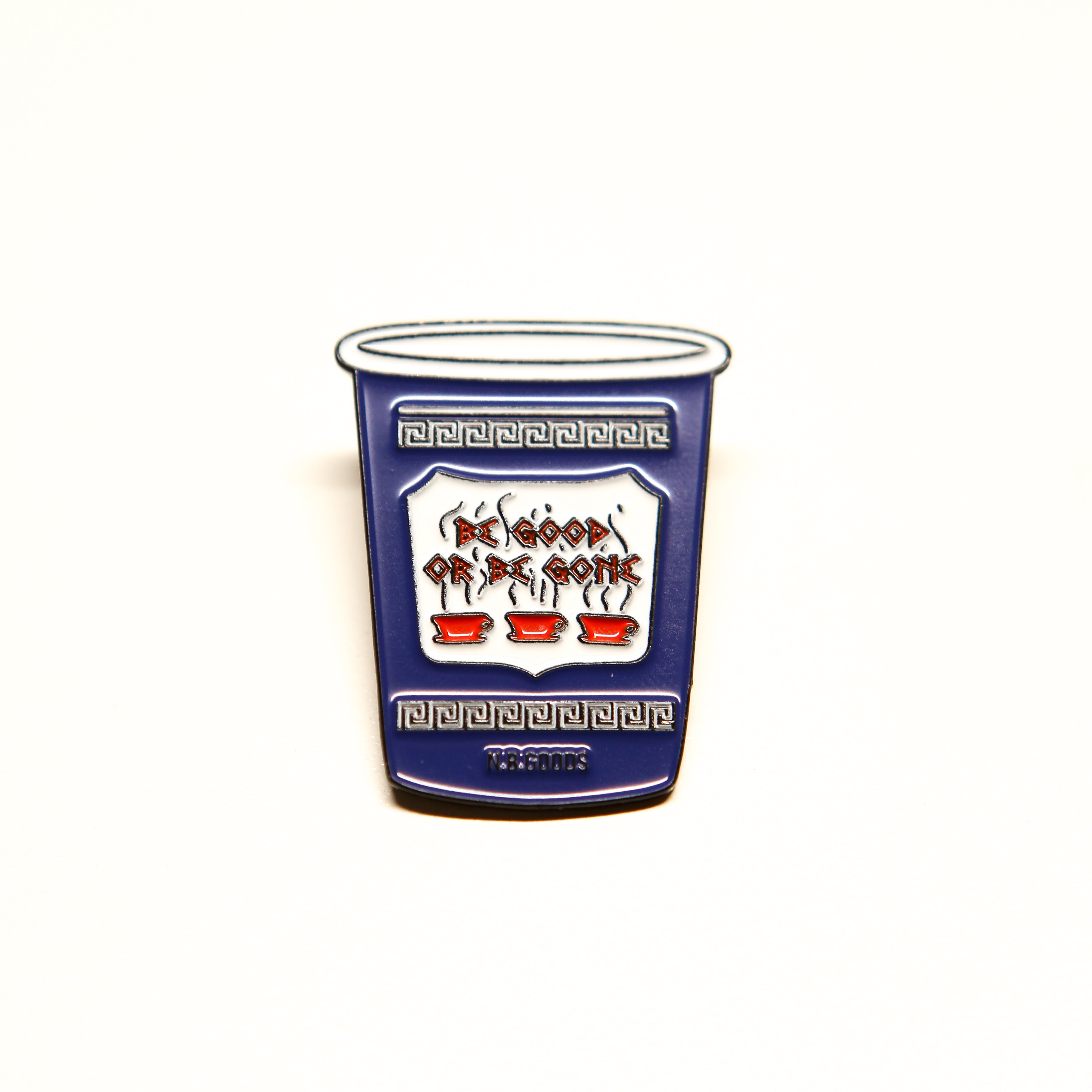 Be Good Or Be Gone Morning Coffee Enamel Pin