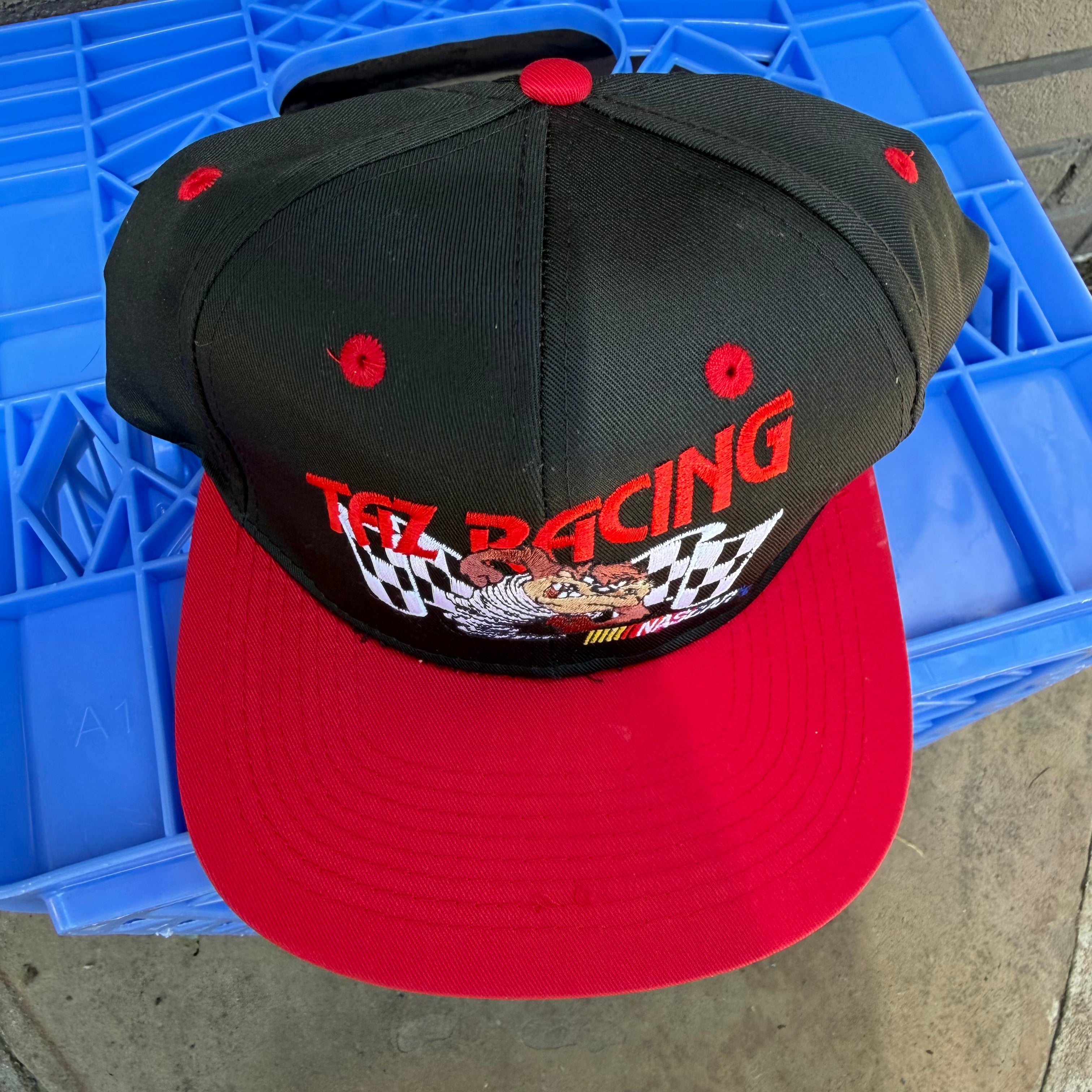 DEADSTOCK 90s Taz Racing NASCAR Two-Tone Snapback
