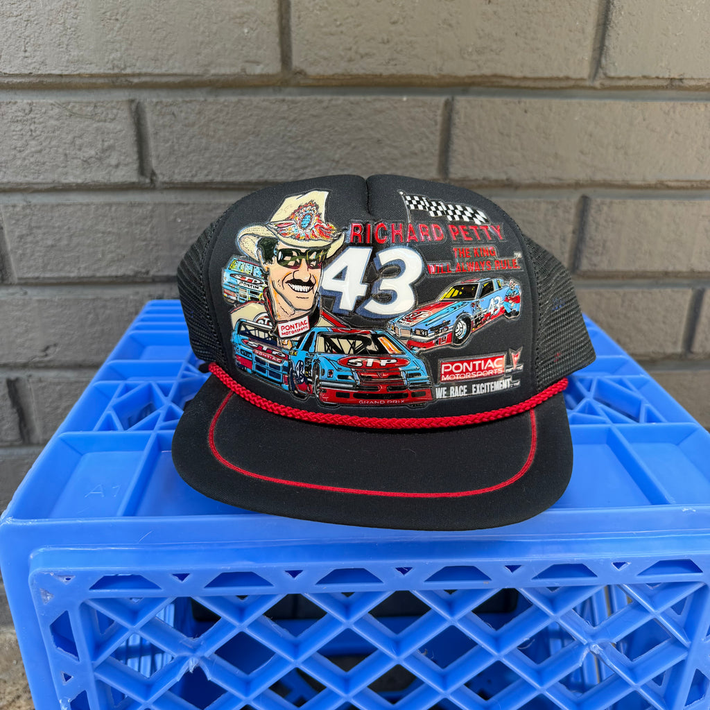 DEADSTOCK 80s Richard Petty Kandi Tops Foam/Mesh Snapback