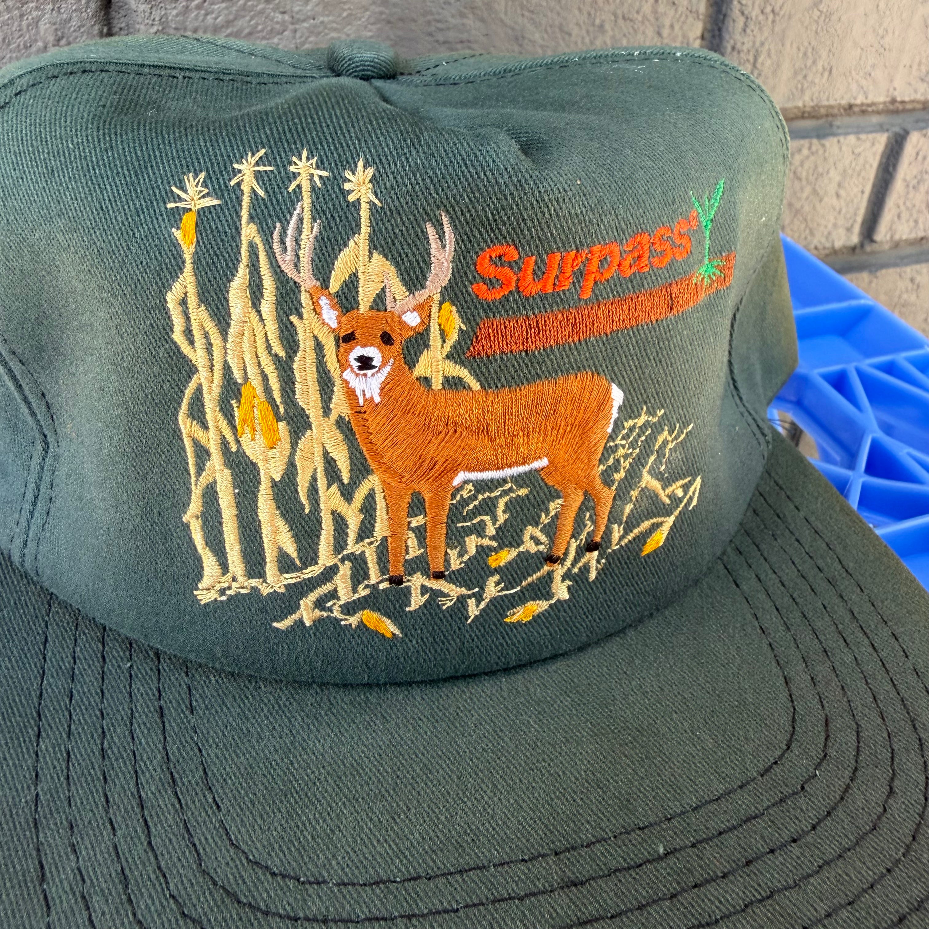 DEADSTOCK 80s/90s Surpass Herbicide Deer Scene Snapback miUSA