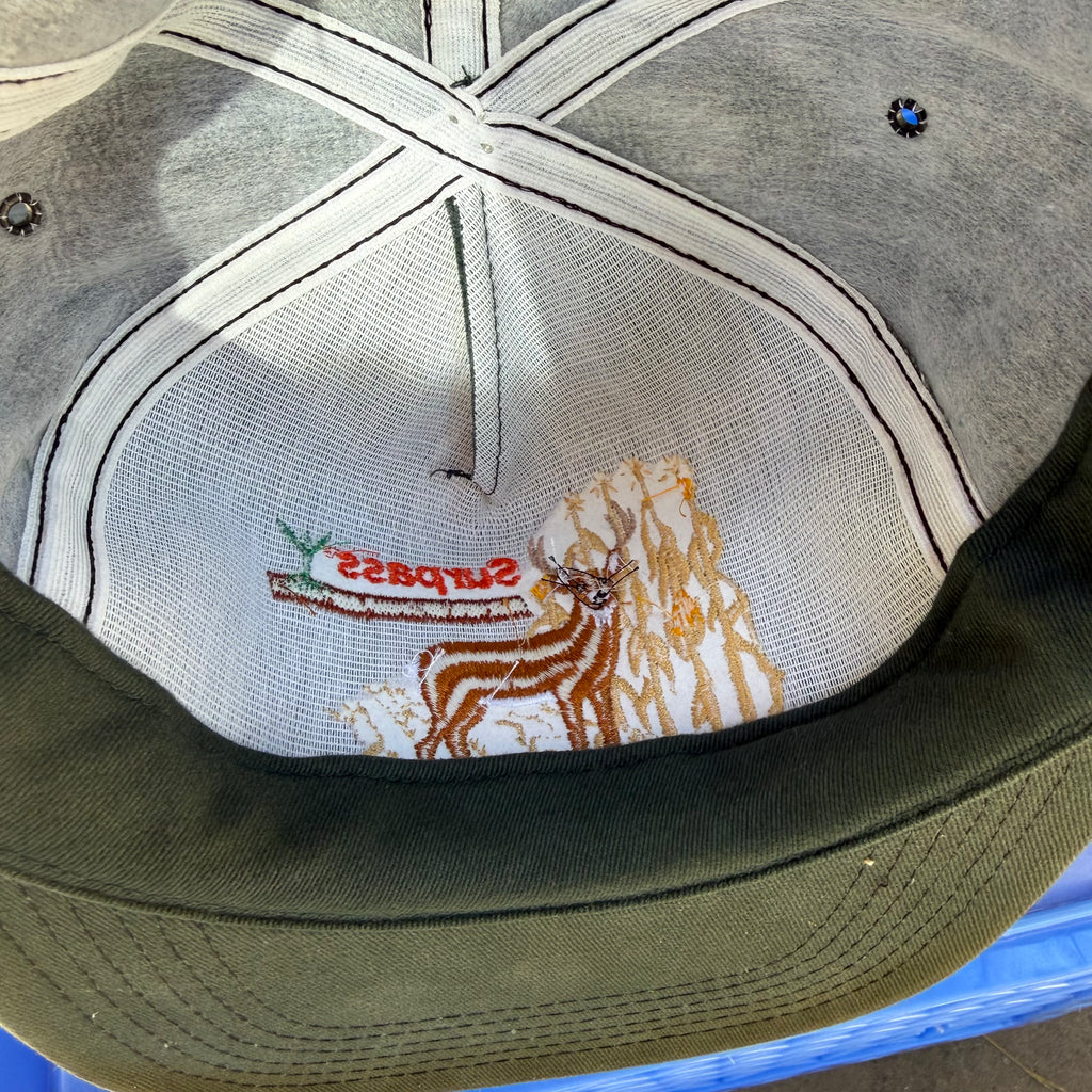 DEADSTOCK 80s/90s Surpass Herbicide Deer Scene Snapback miUSA