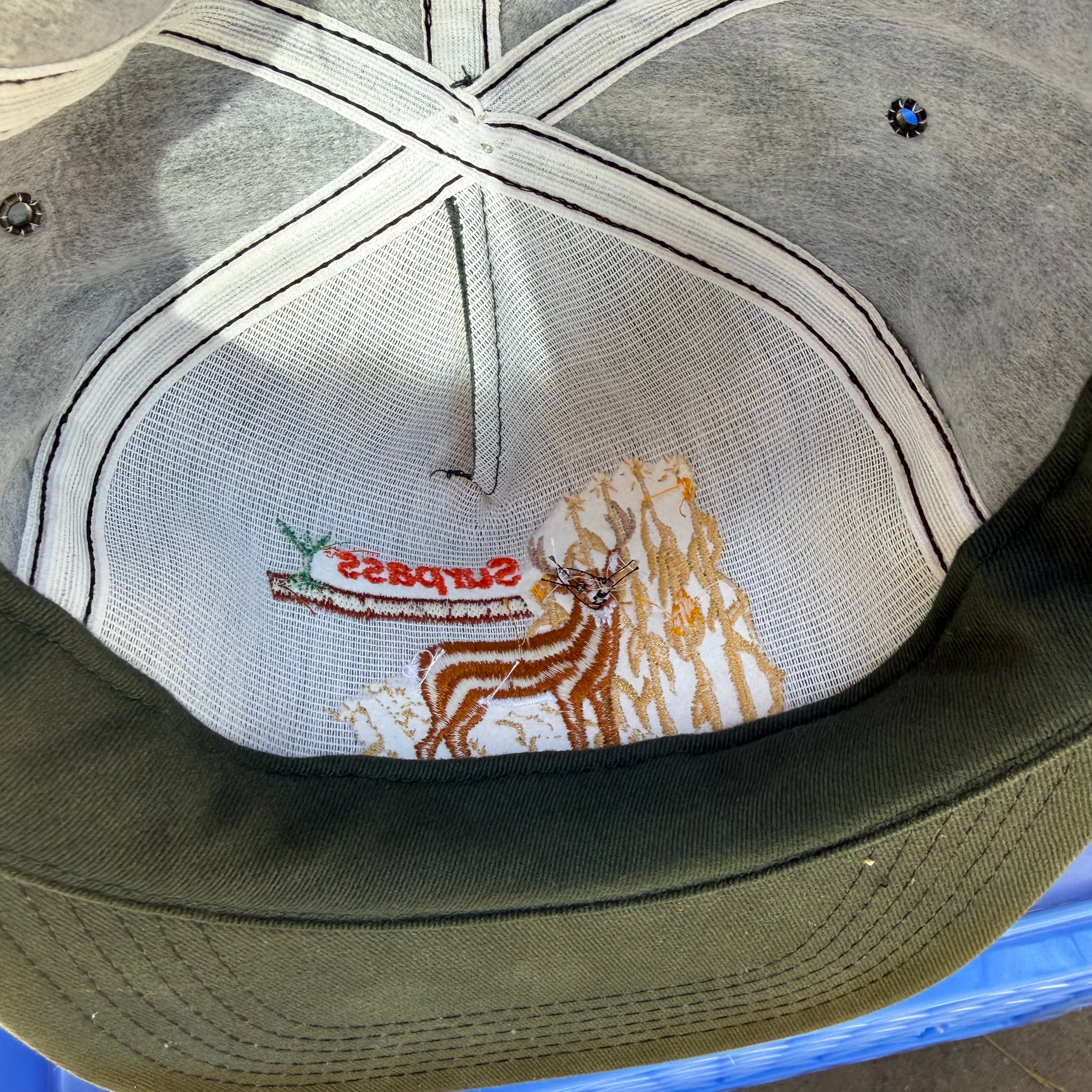 DEADSTOCK 80s/90s Surpass Herbicide Deer Scene Snapback miUSA