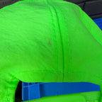 DEADSTOCK 90s Jasper Motorsports  Autographed Neon Nylon Snapback