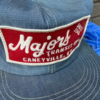 DEADSTOCK 70s/80s K-Products Majors Denim Patch Snapback miUSA