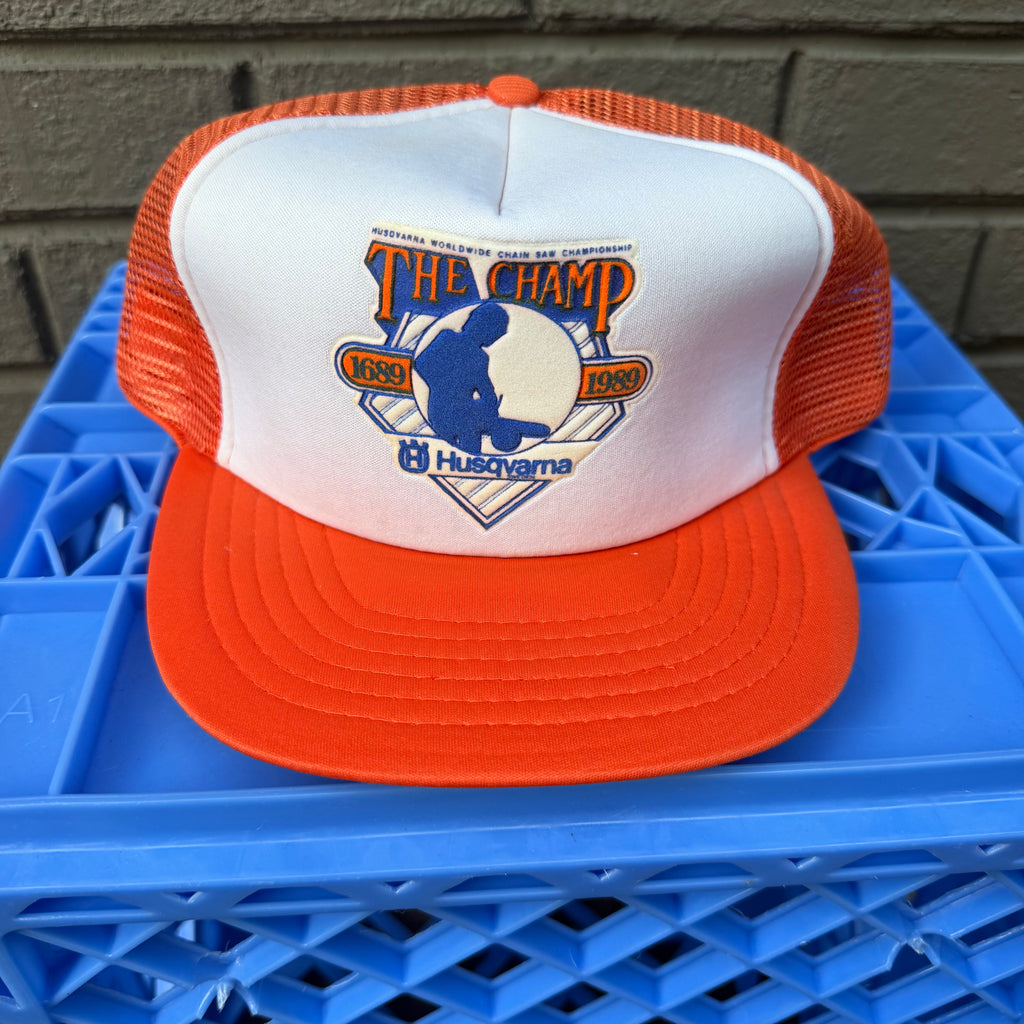 DEADSTOCK 80s Husqvarna Champ Two-Tone Snapback