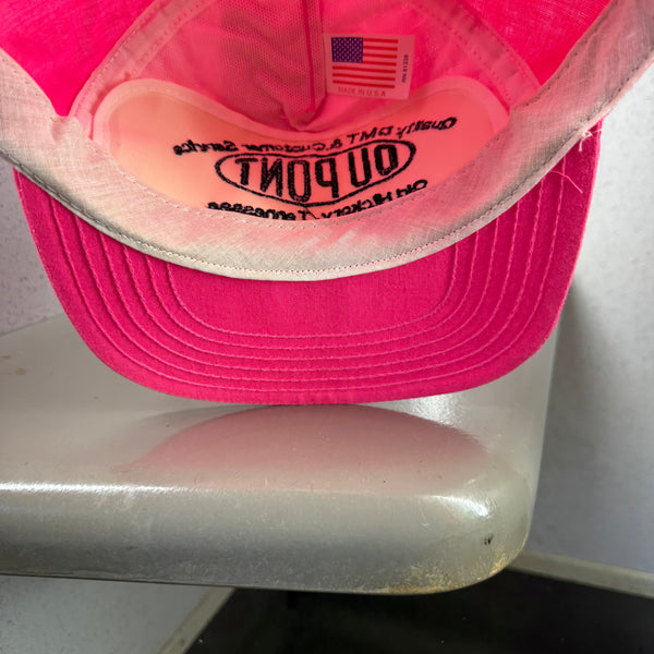 Deadstock Old Hickory DuPont Factory Neon Pink Snapback miUSA