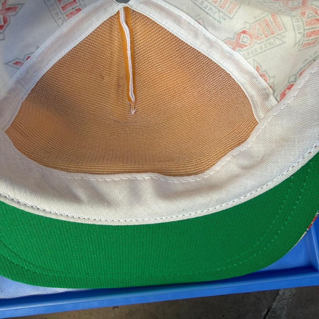 DEADSTOCK 80s Louisville Mfg. Co. Super Bowl XXIII AOP Snapback miUSA