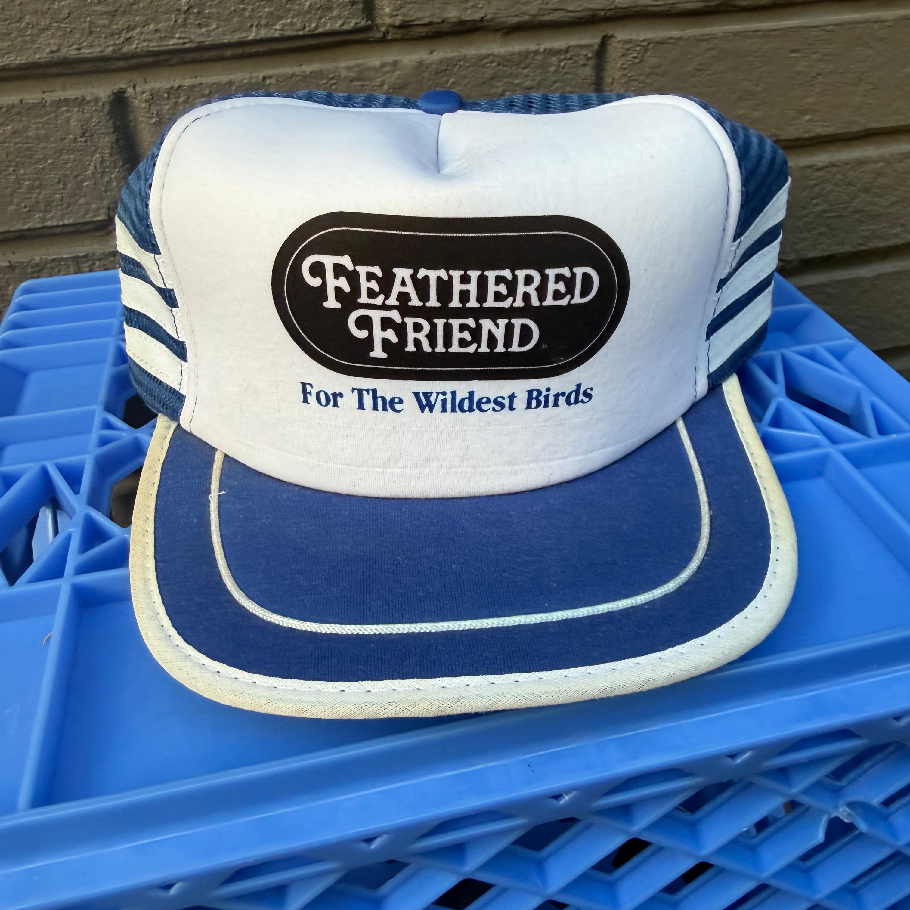 DEADSTOCK 80s 3-Stripe San Sun Feathered Friend Snapback