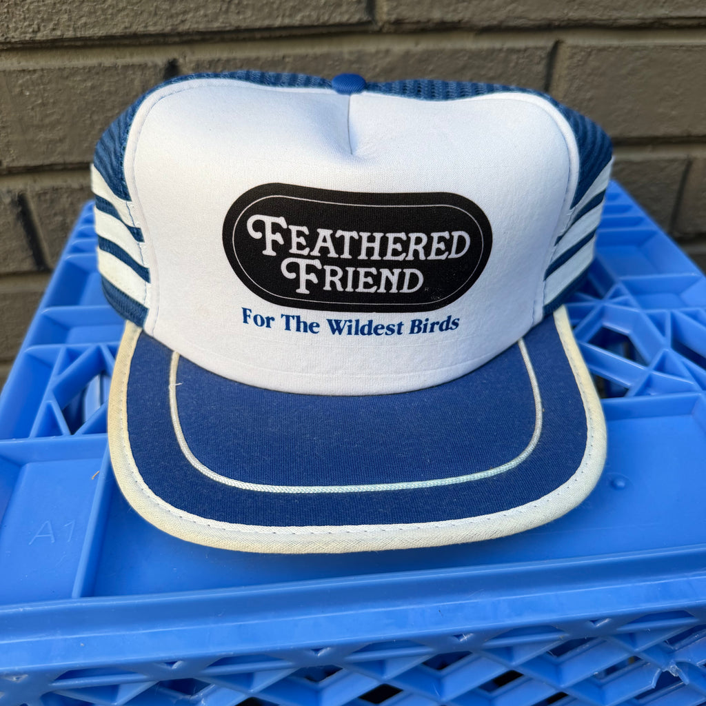 DEADSTOCK 80s 3-Stripe San Sun Feathered Friend Snapback