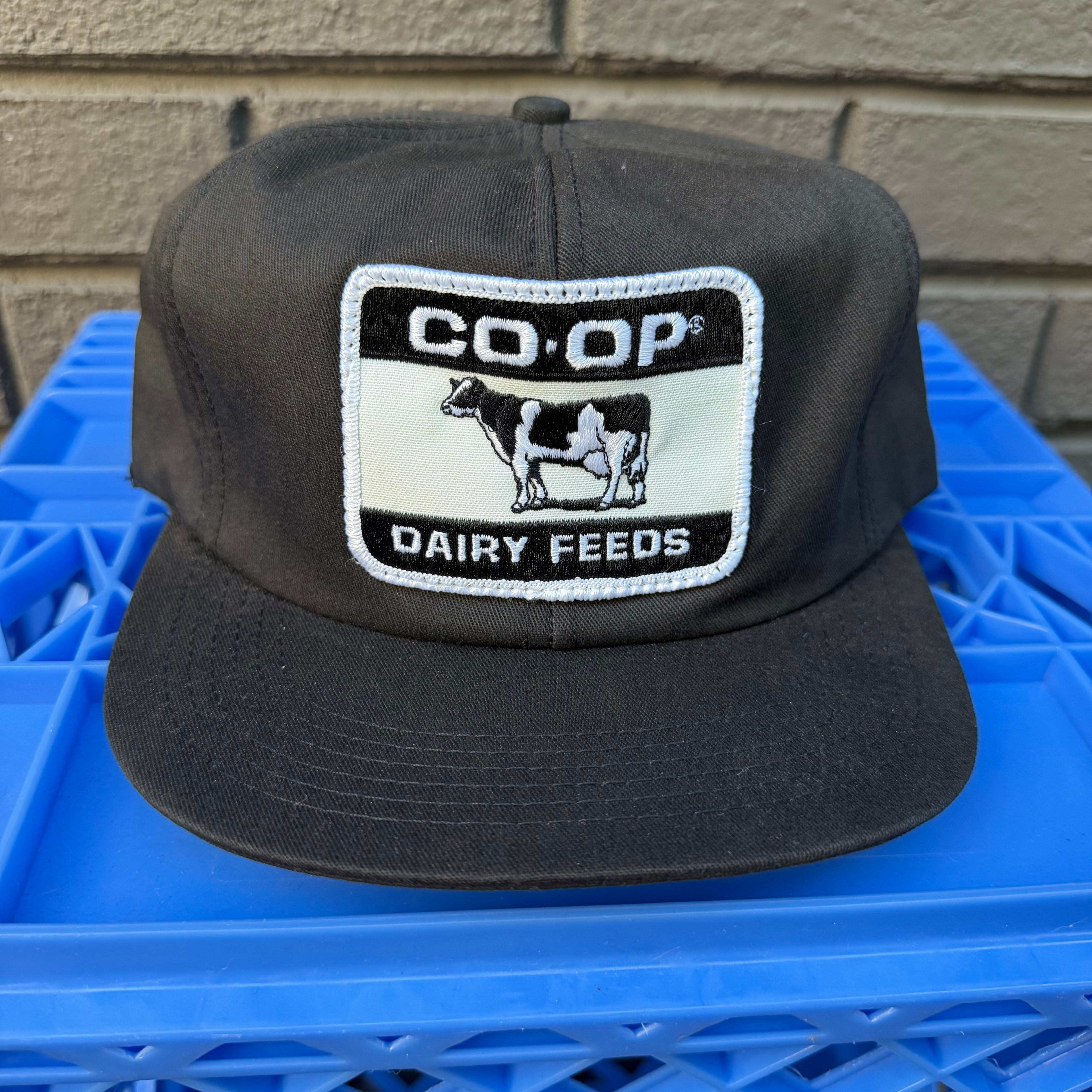 DEADSTOCK 80s Co-Op Dairy Feeds K-Products Snapback miUSA