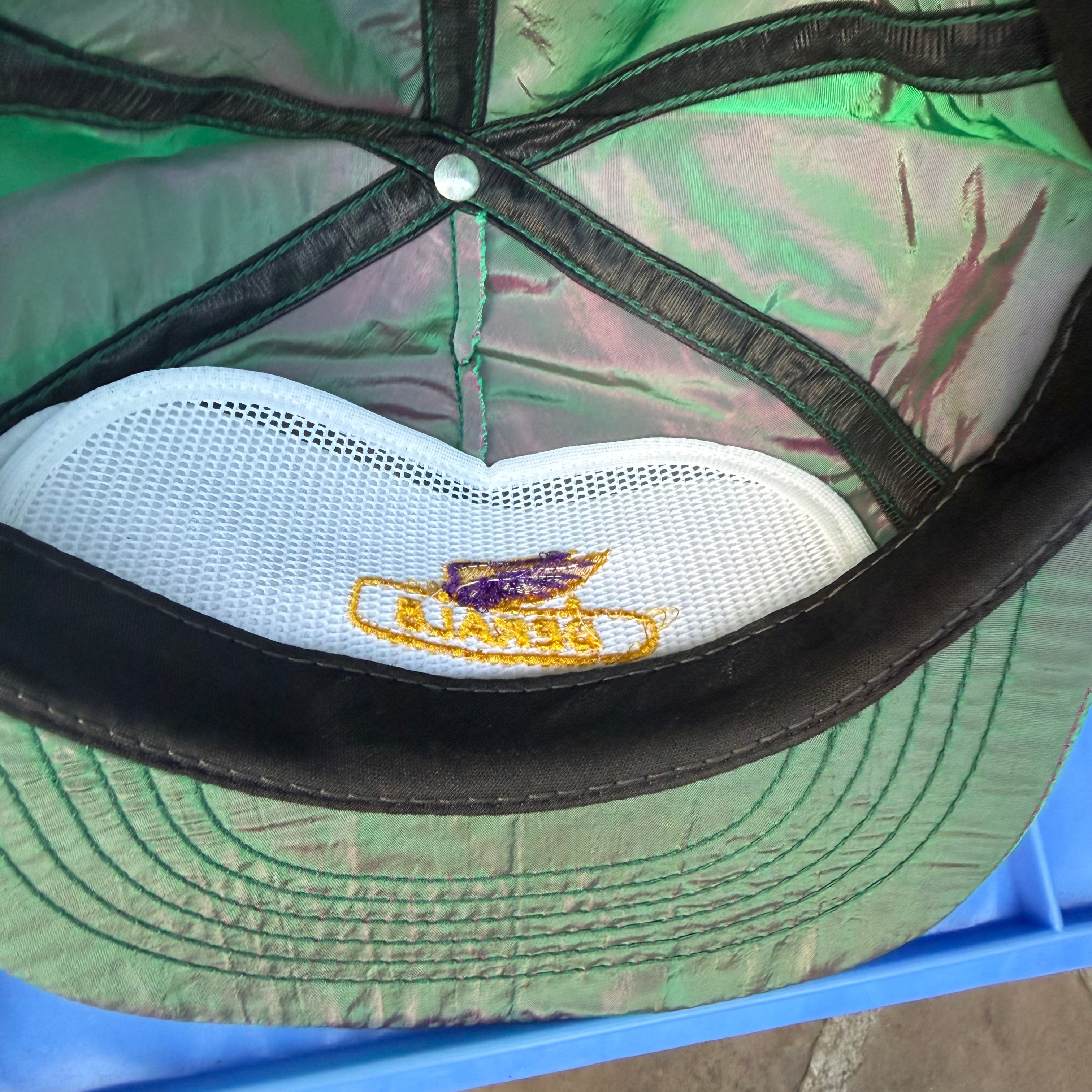 DEADSTOCK 80s/90s Iridescent Color Change Dekalb Swingster Snapback miUSA