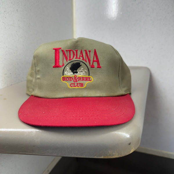 Deadstock 90s Indiana Rod & Reel Two Tone Snapback miUSA