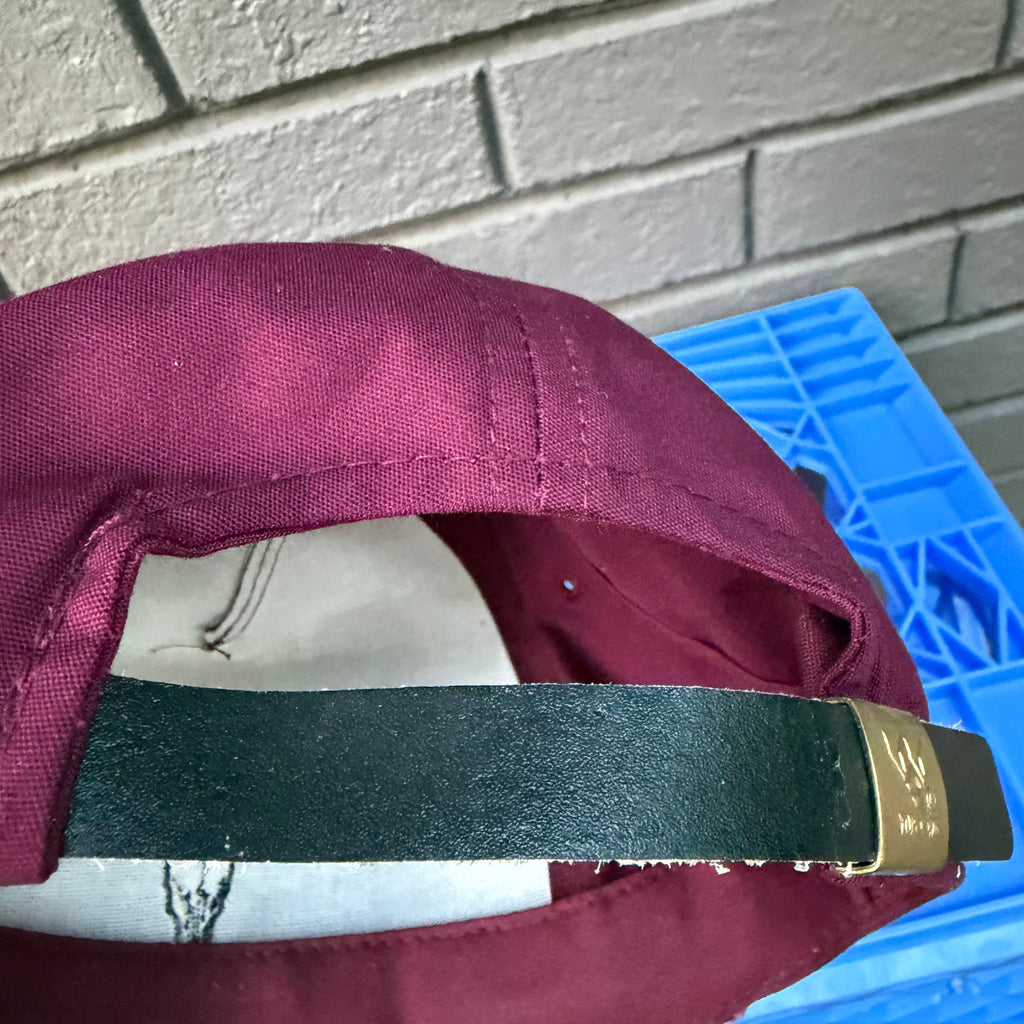 DEADSTOCK 80s Burgess Trucking Longhorn Strapback