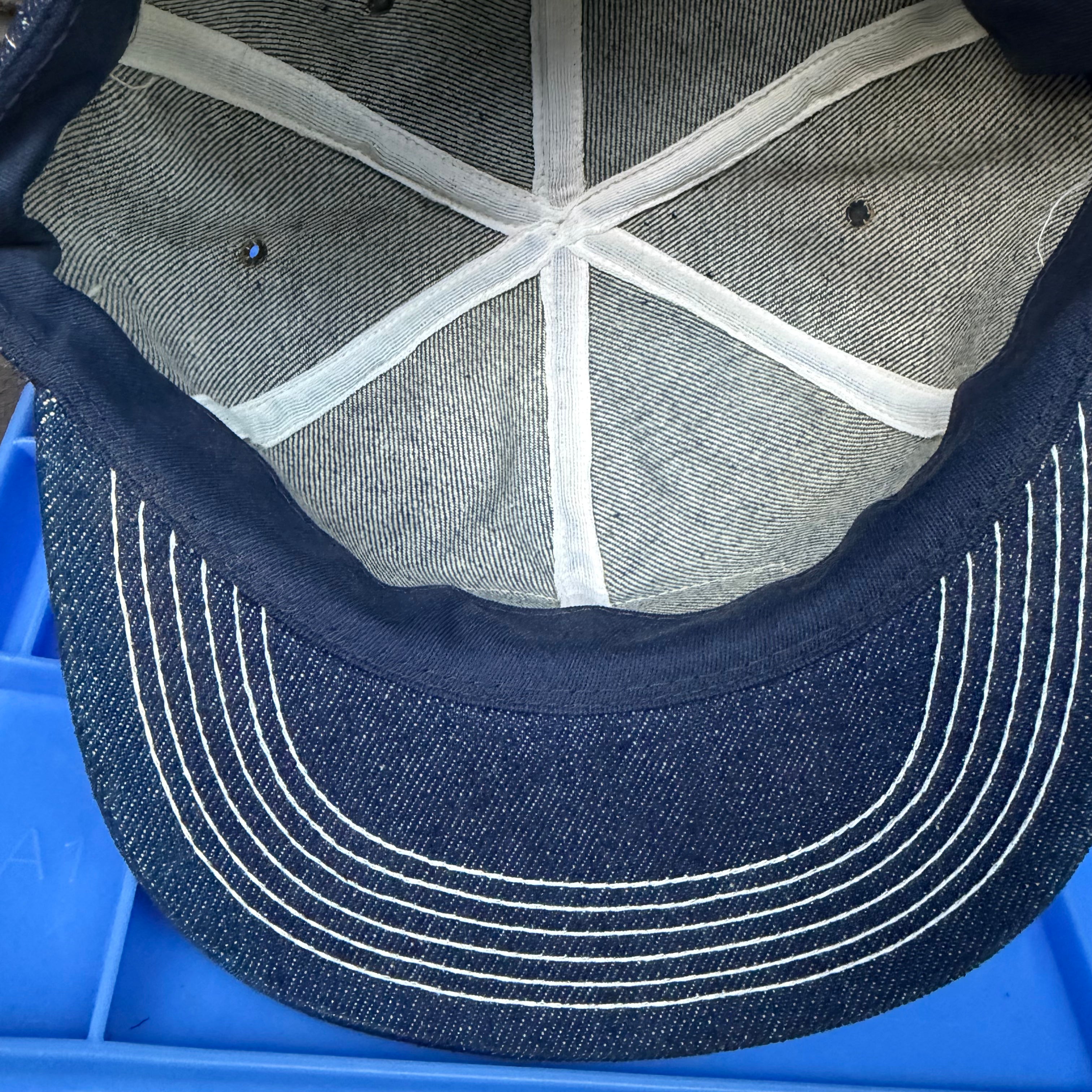 DEADSTOCK 70s/80s Happy Valley Livestock Patch All Denim Snapback miUSA