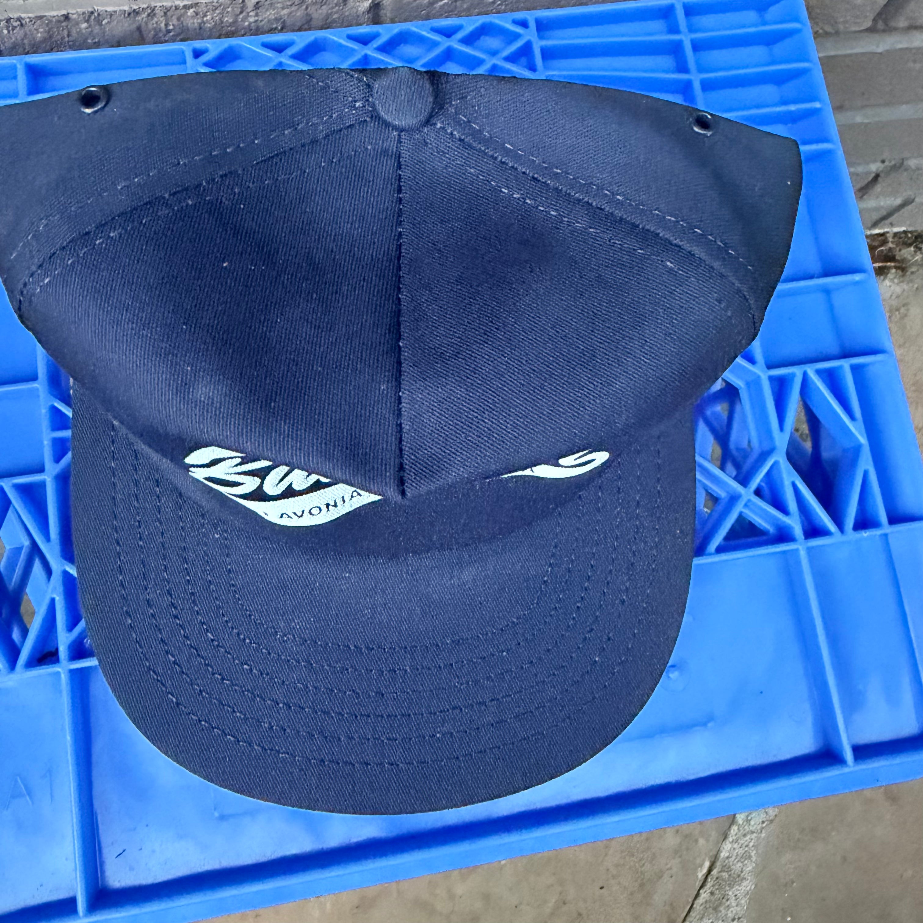 DEADSTOCK 80s Navy Bulkliner Snapback miUSA
