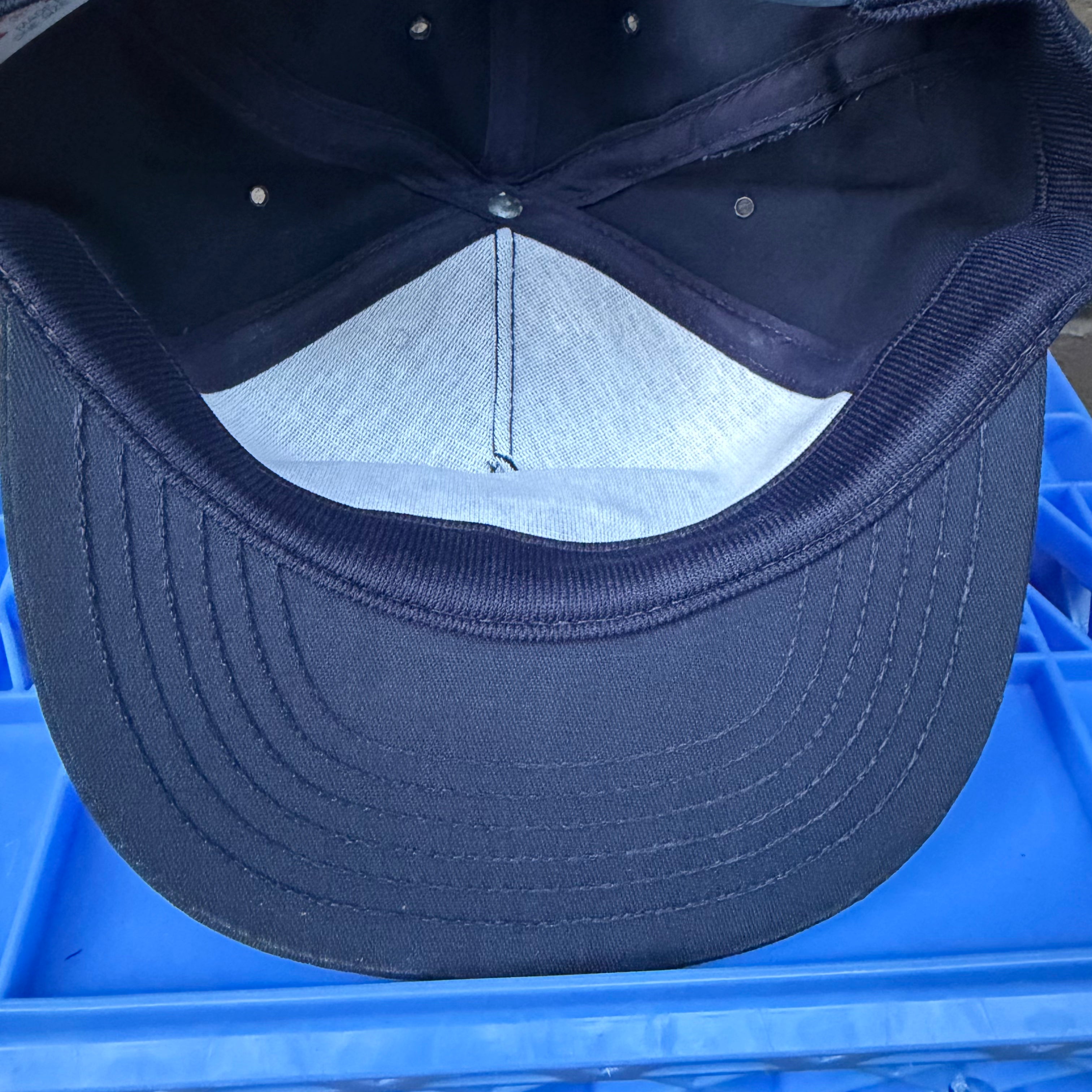 DEADSTOCK 80s Navy Bulkliner Snapback miUSA