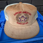 DEADSTOCK 80s Support American Agriculture Swingster Snapback miUSA