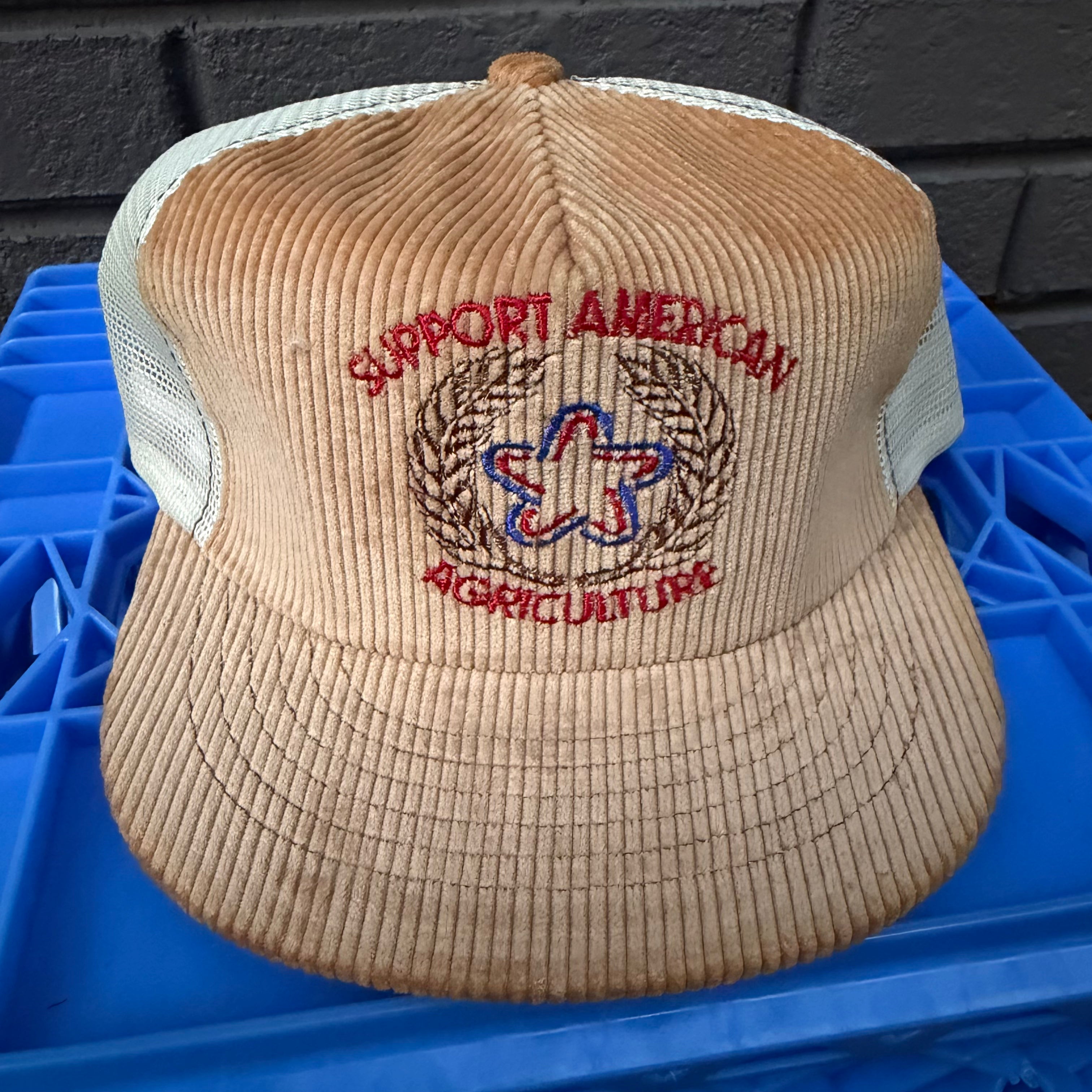 DEADSTOCK 80s Support American Agriculture Swingster Snapback miUSA