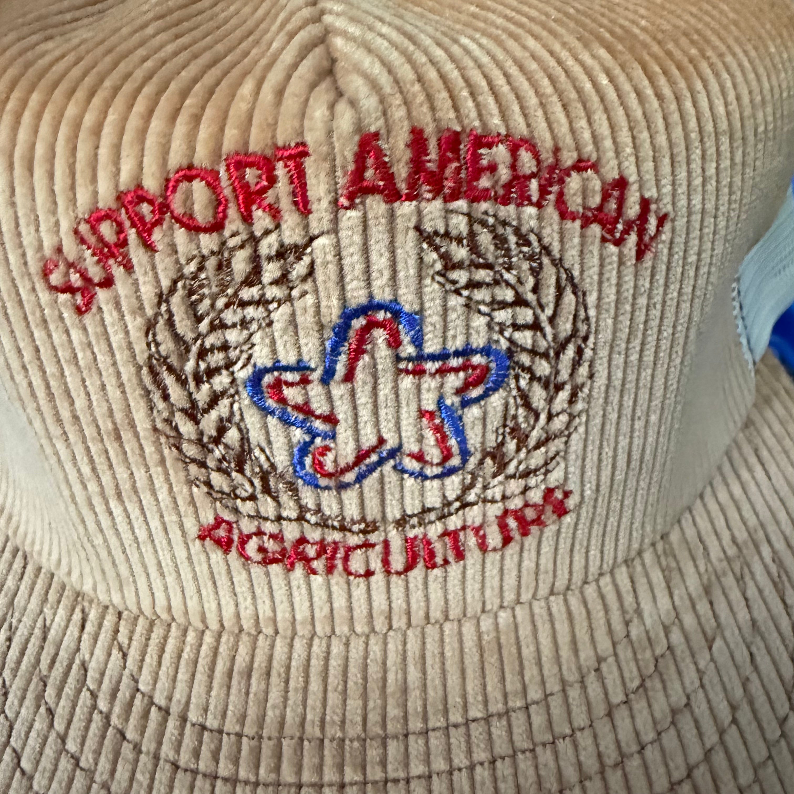 DEADSTOCK 80s Support American Agriculture Swingster Snapback miUSA