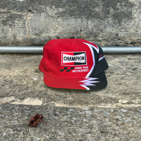 Champion Motorsports Sawtooth Black/Red Strapback