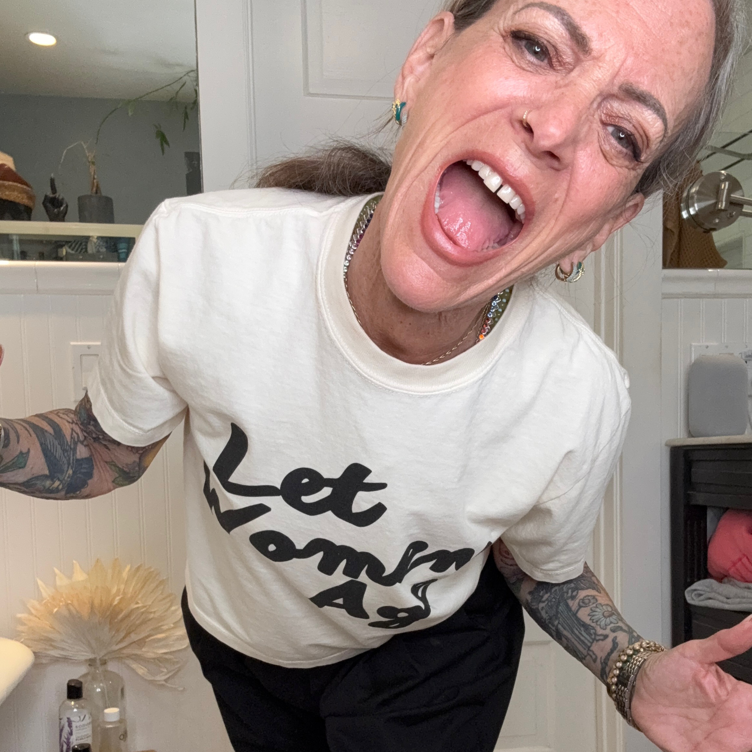 “Let Women Age” Boxy Crop Tee