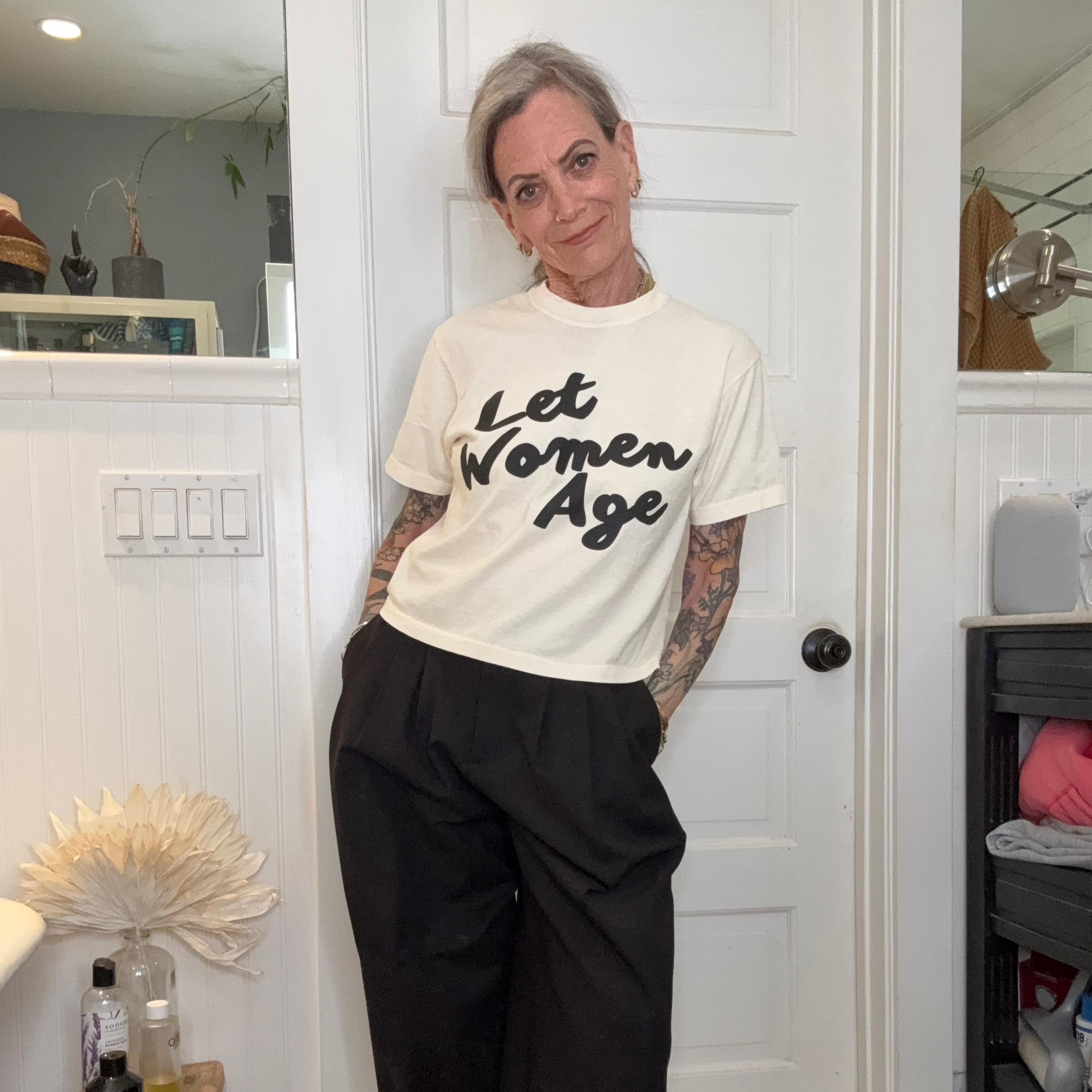 “Let Women Age” Boxy Crop Tee
