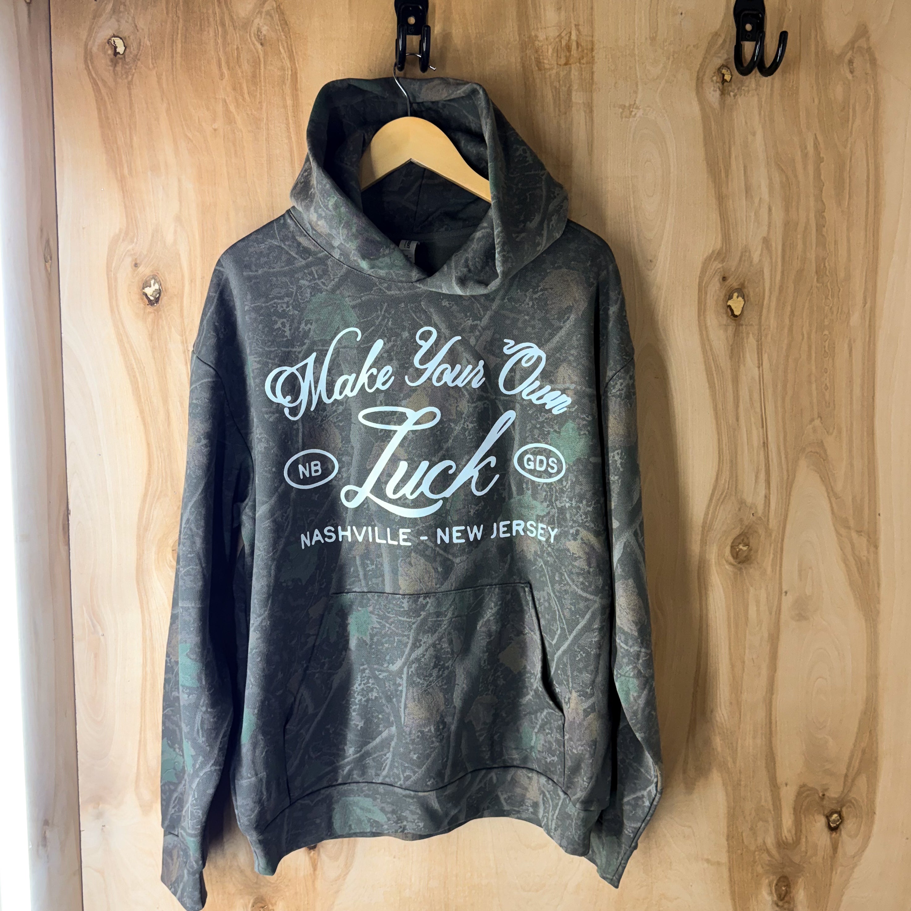 Make Your Own Luck Camo Hoodie